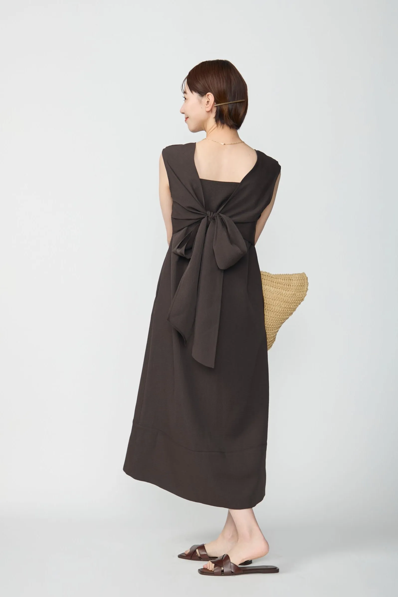 7days wrap dress(Brown)