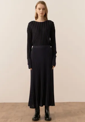 Atrium Ribbed Pleat Skirt