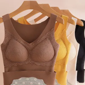 Autumn And Winter Ginger Self-heating Dralon Cationic Thermal Underwear