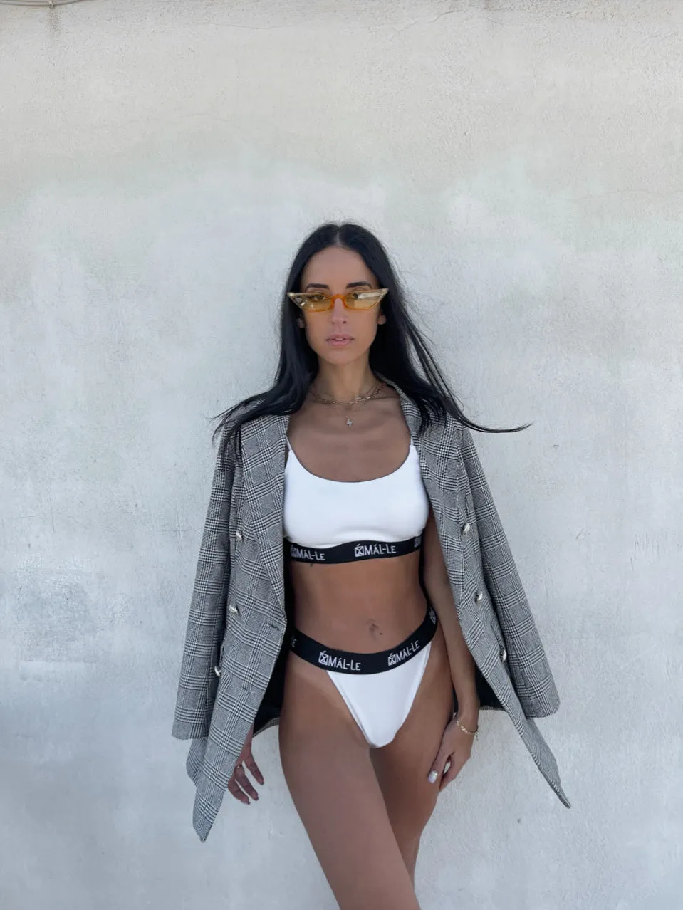 Basic White High Waist Brief