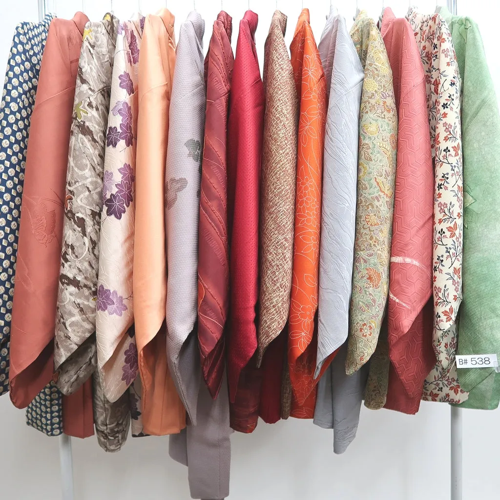 Bundle 15pcs Silk Haori Jacket Wholesale Bulk Free Shipping #538