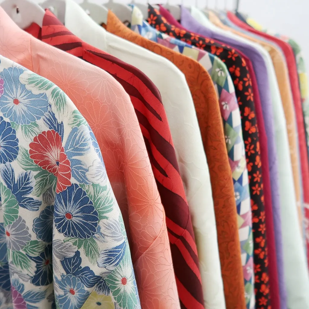 Bundle 15pcs Silk Haori Jacket Wholesale Bulk Free Shipping #566