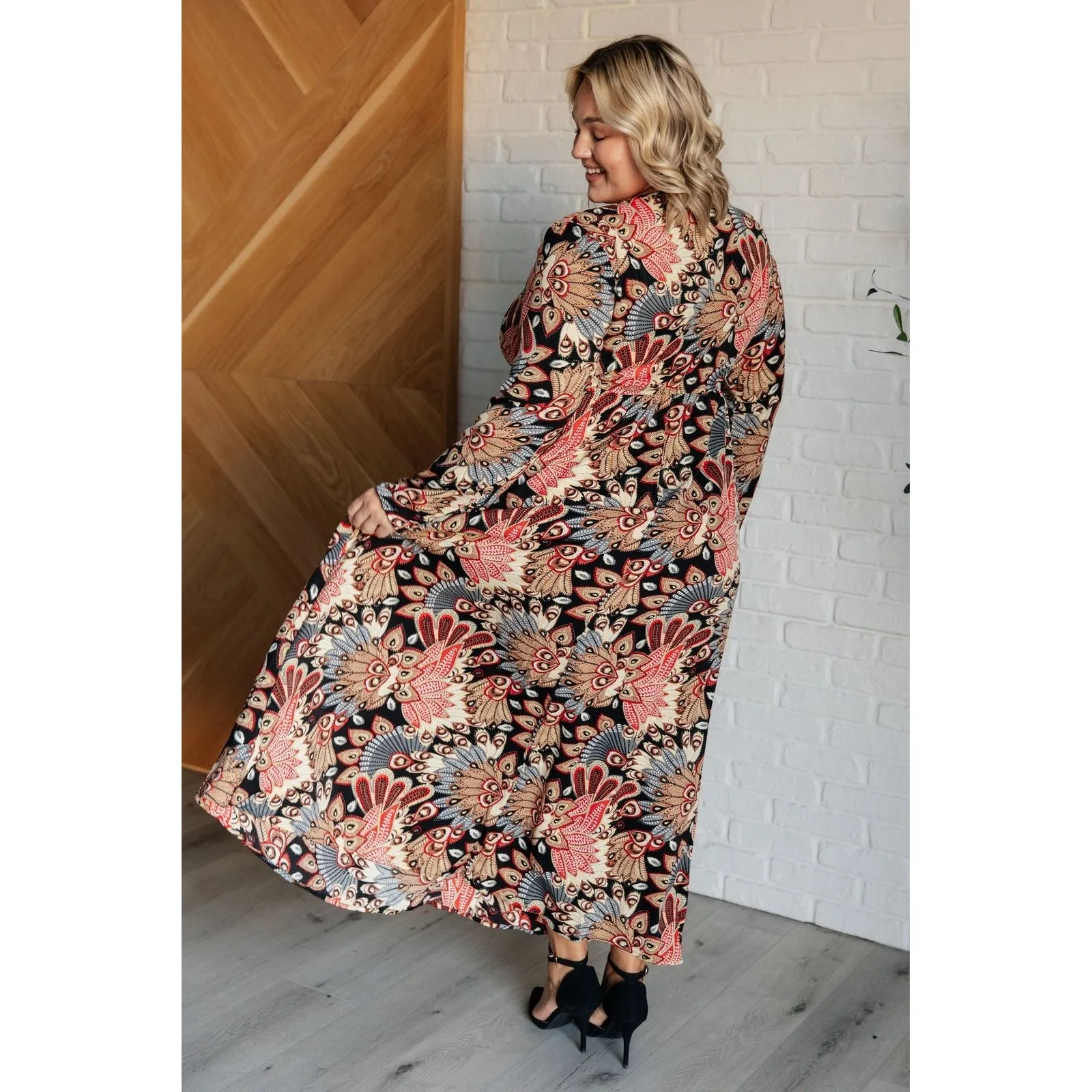 Changes Faux Wrap Maxi Dress
