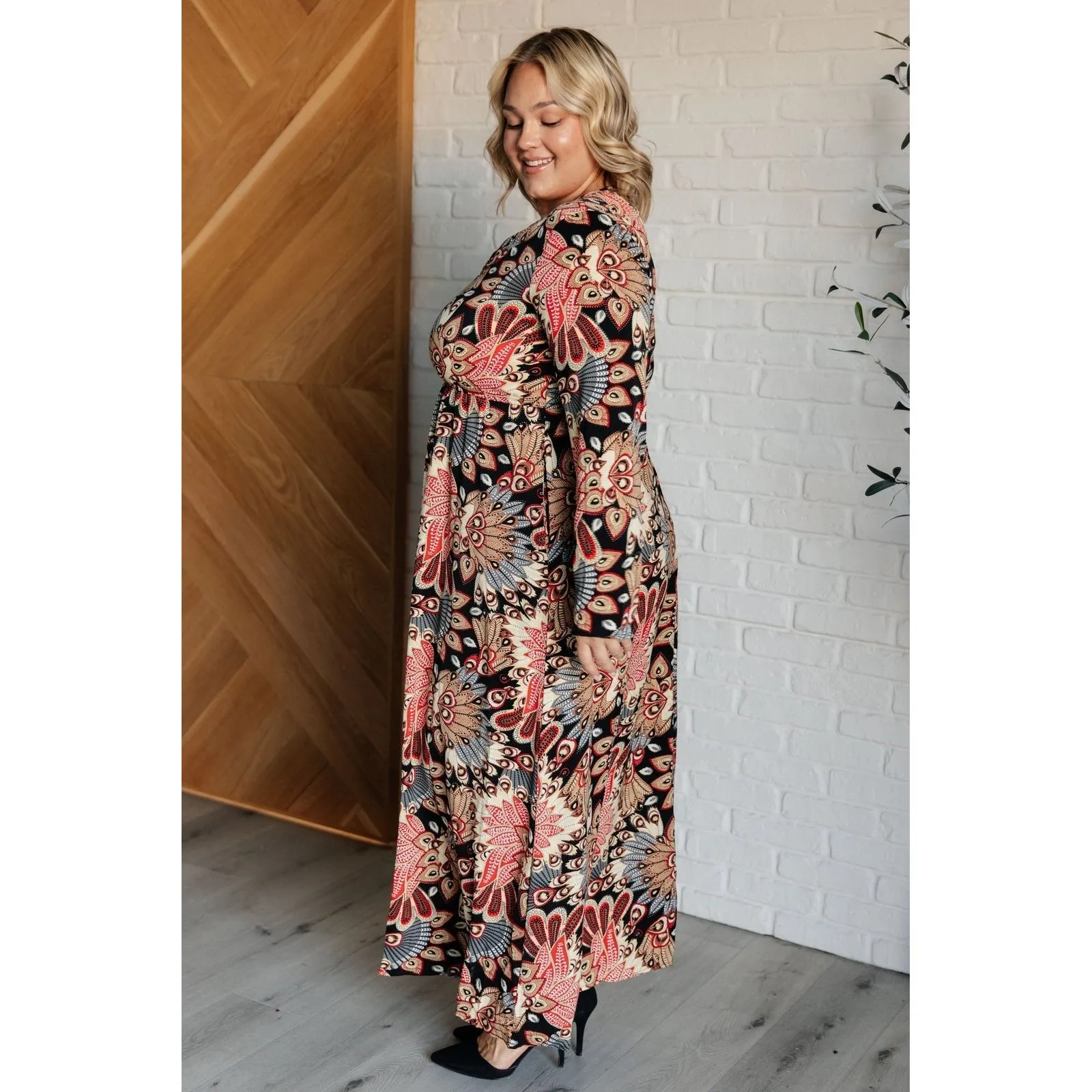 Changes Faux Wrap Maxi Dress