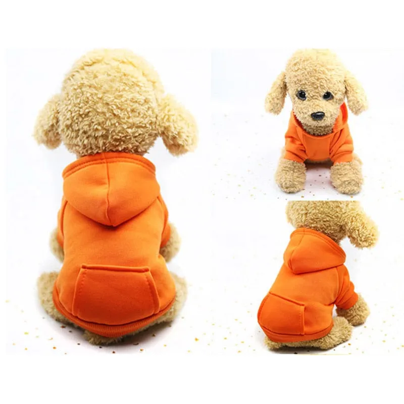 Dogs clothes Dog Hoodies Autumn and winter warm sweater For Dogs Coat Jackets Cotton Puppy Pet Overalls For Costume Cat clothes