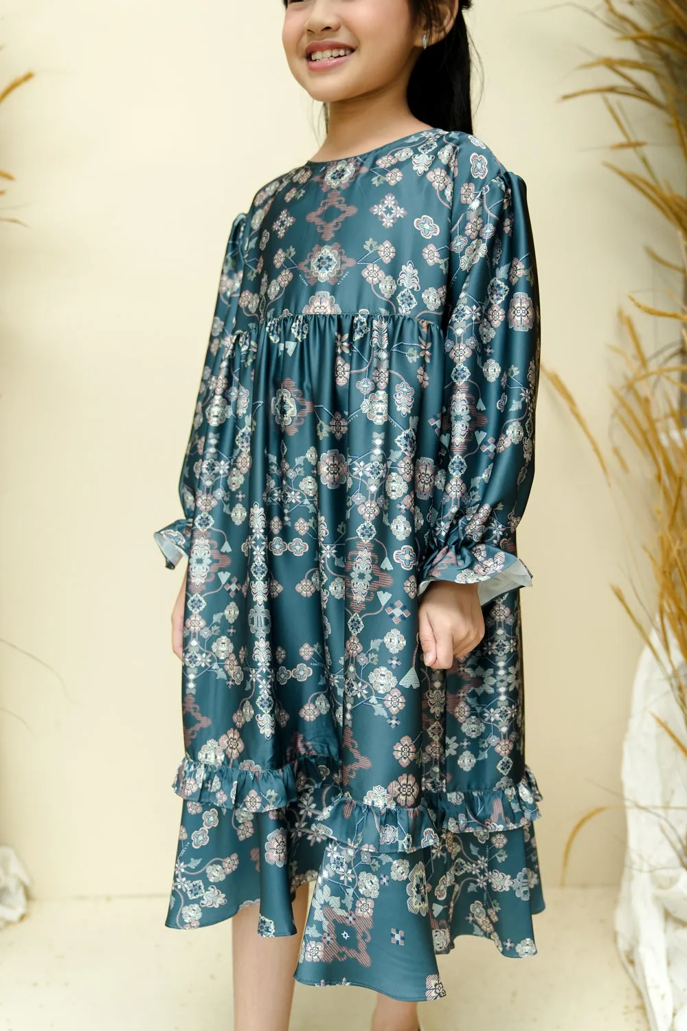 Dumai Dress Girl Emerald