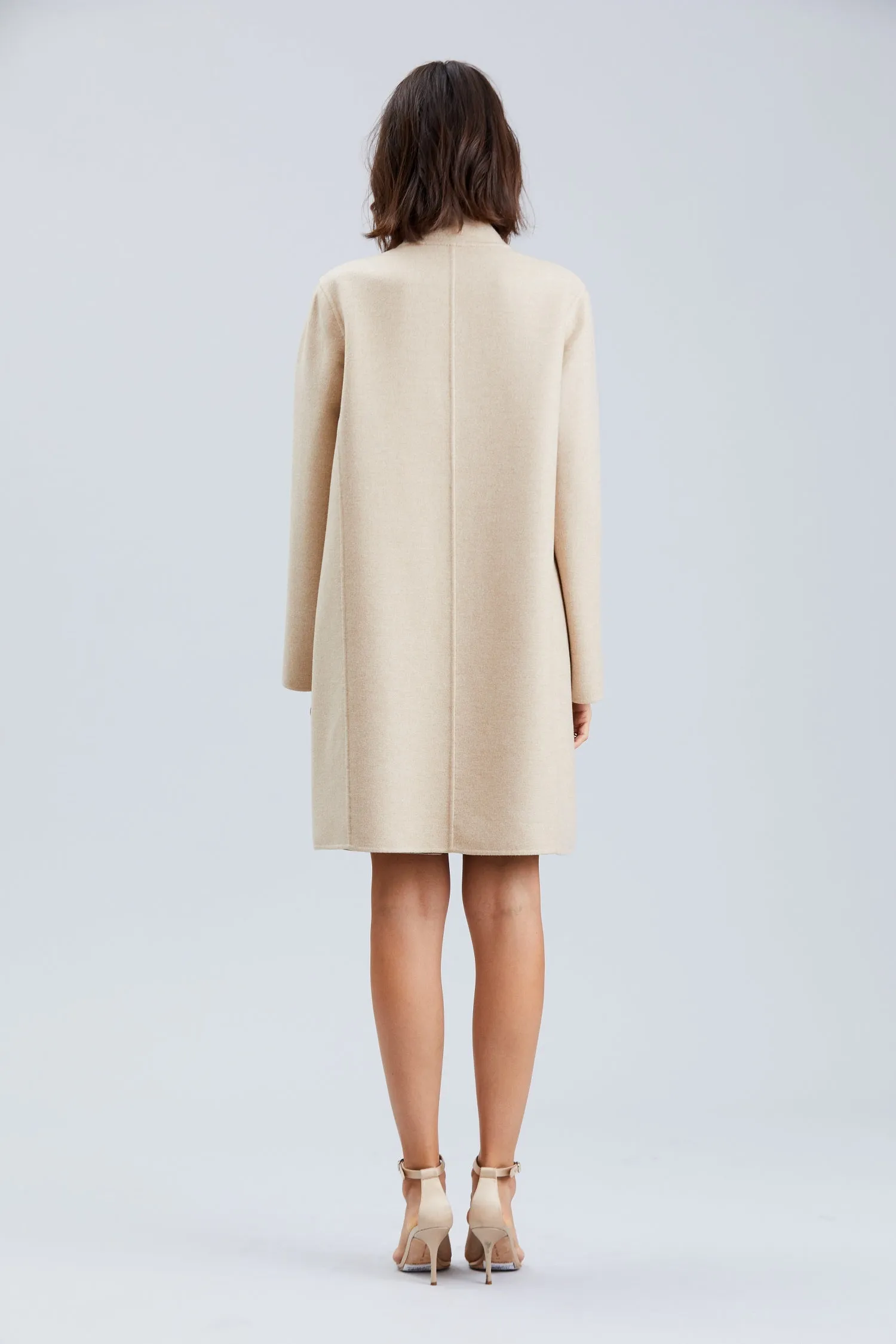EKROU CASHMERE 7/8 COAT