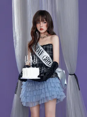 Fish Bone Slip Cake Dress