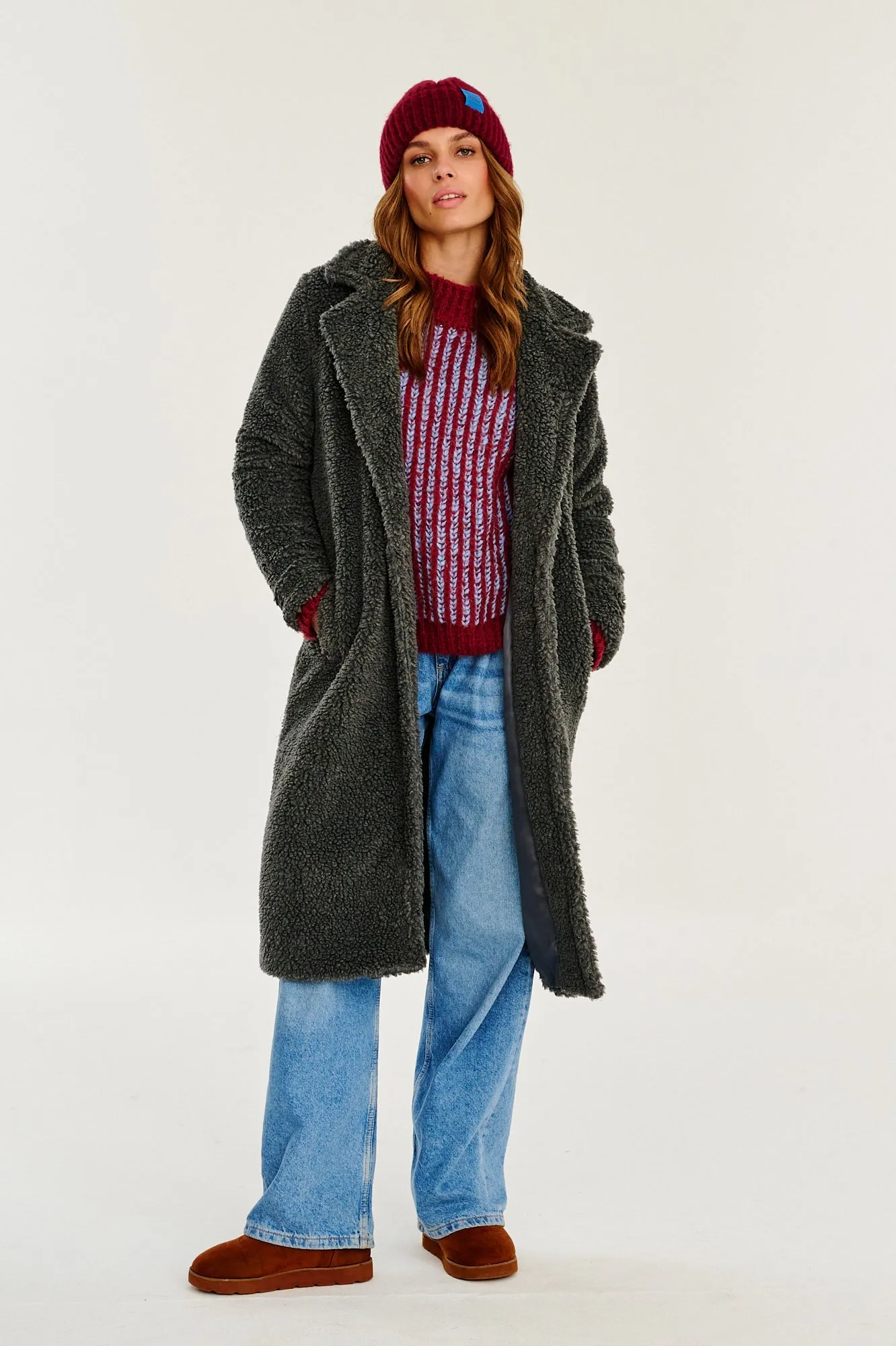 Frosty Glow Teddy Coat