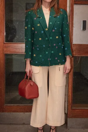 Green Wool Blazer