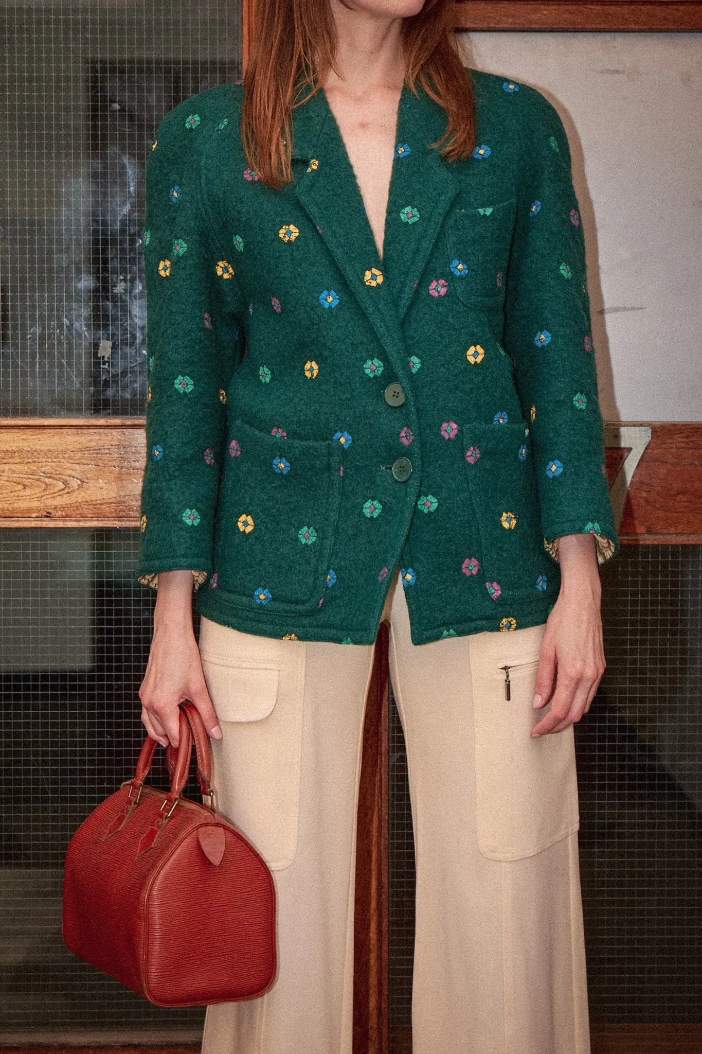 Green Wool Blazer