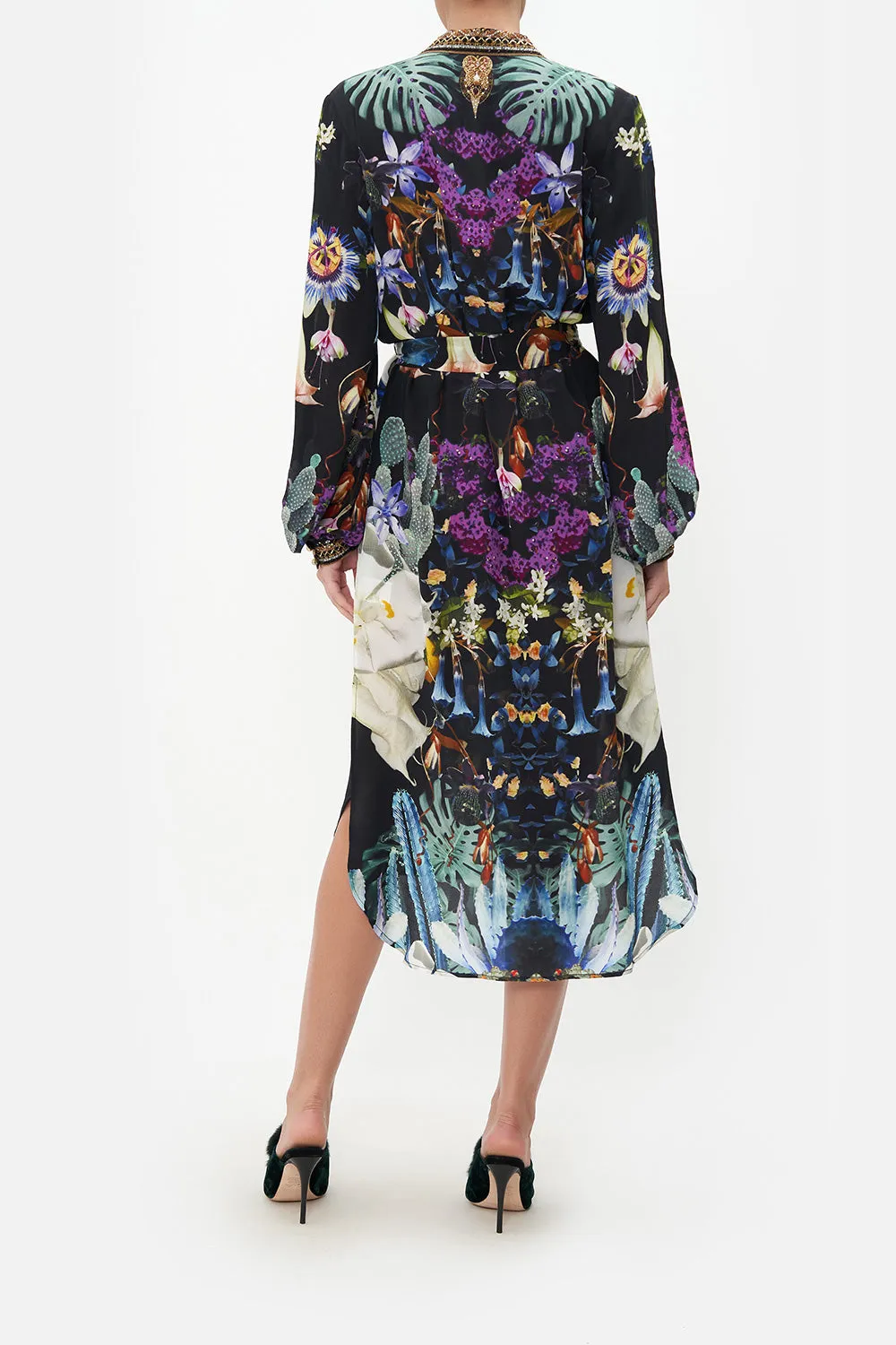 HIGH LOW MIDI SHIRT DRESS HYPNOTISE ME