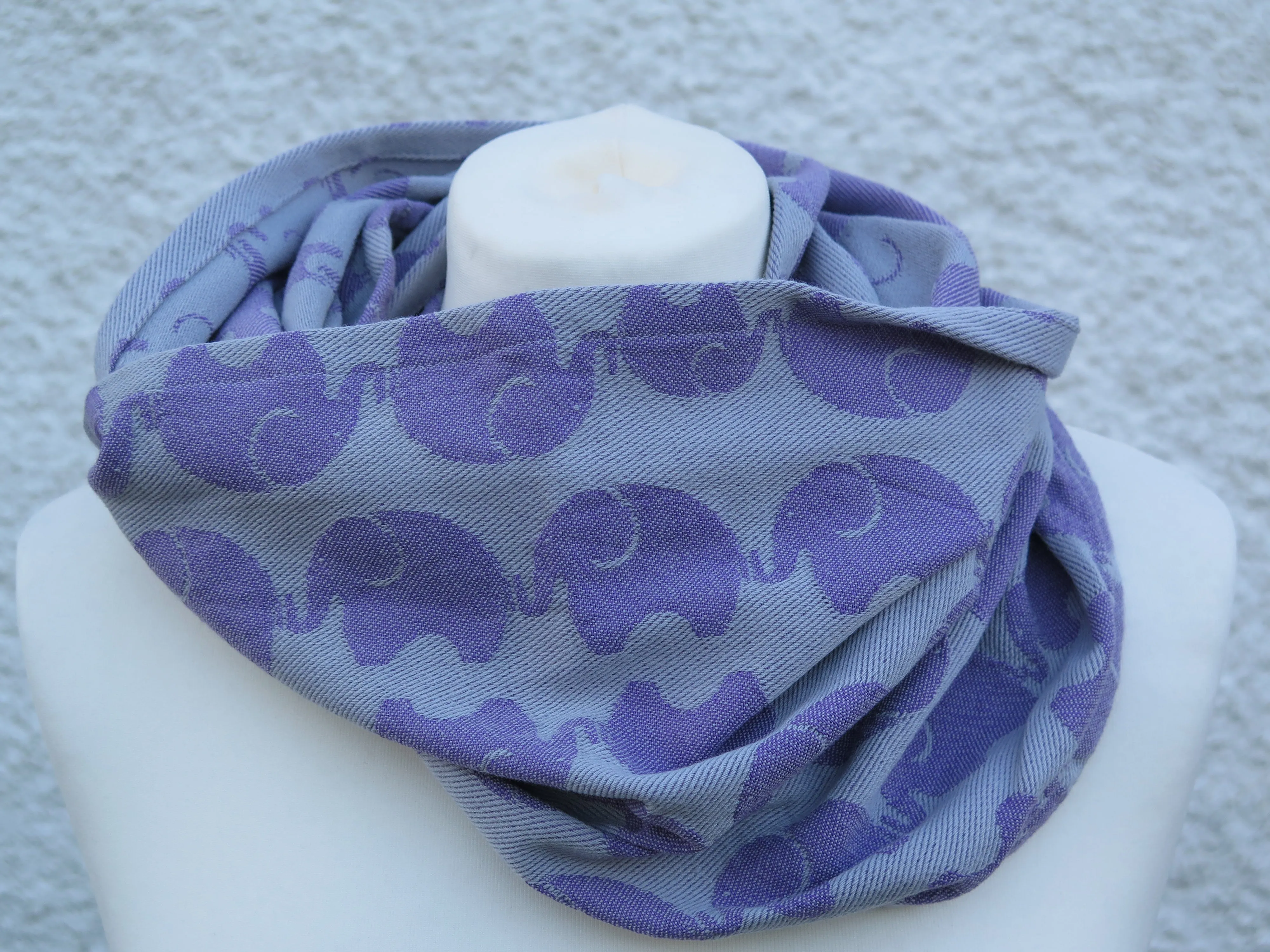 KahuBaby woven wrap infinity scarf, Yaro Elephants