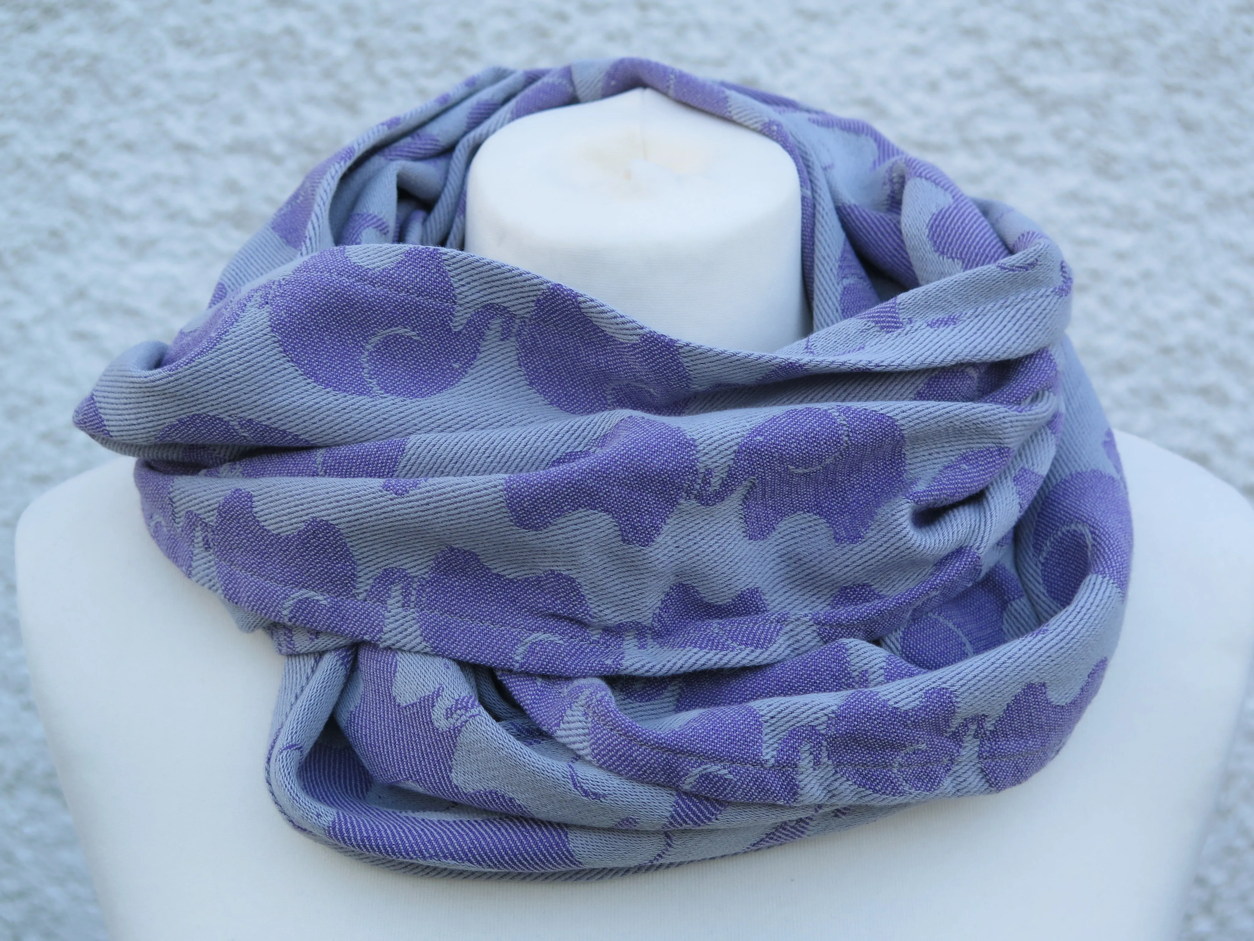 KahuBaby woven wrap infinity scarf, Yaro Elephants