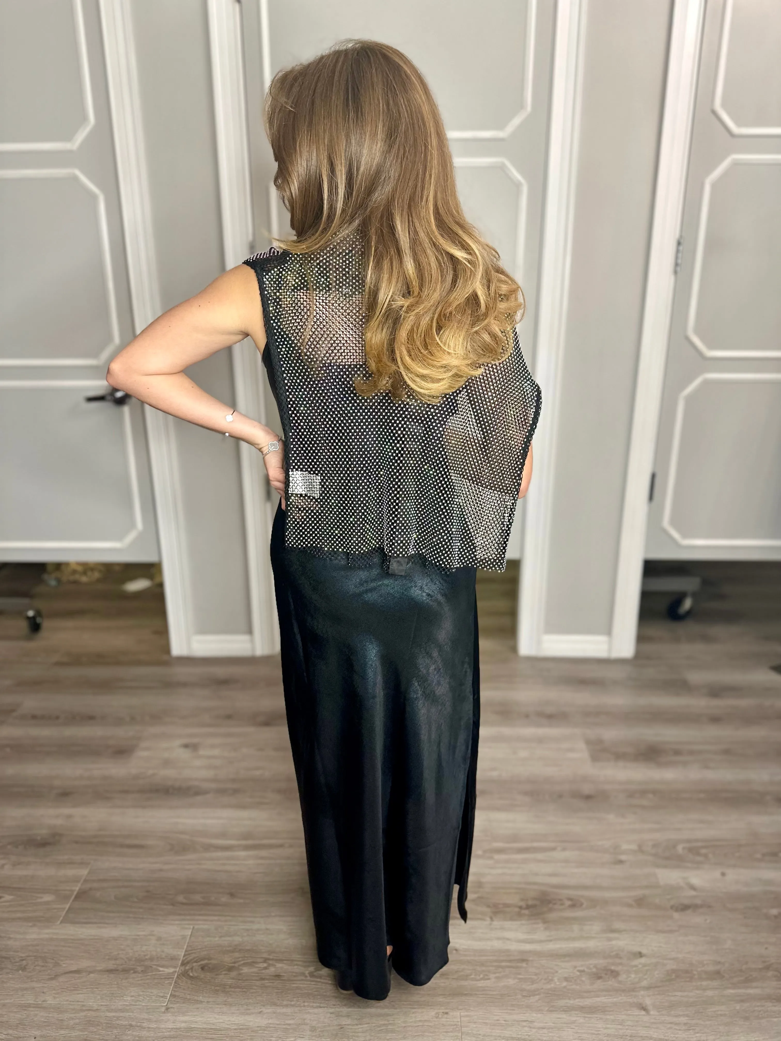 Mariana Metallic Slip Dress