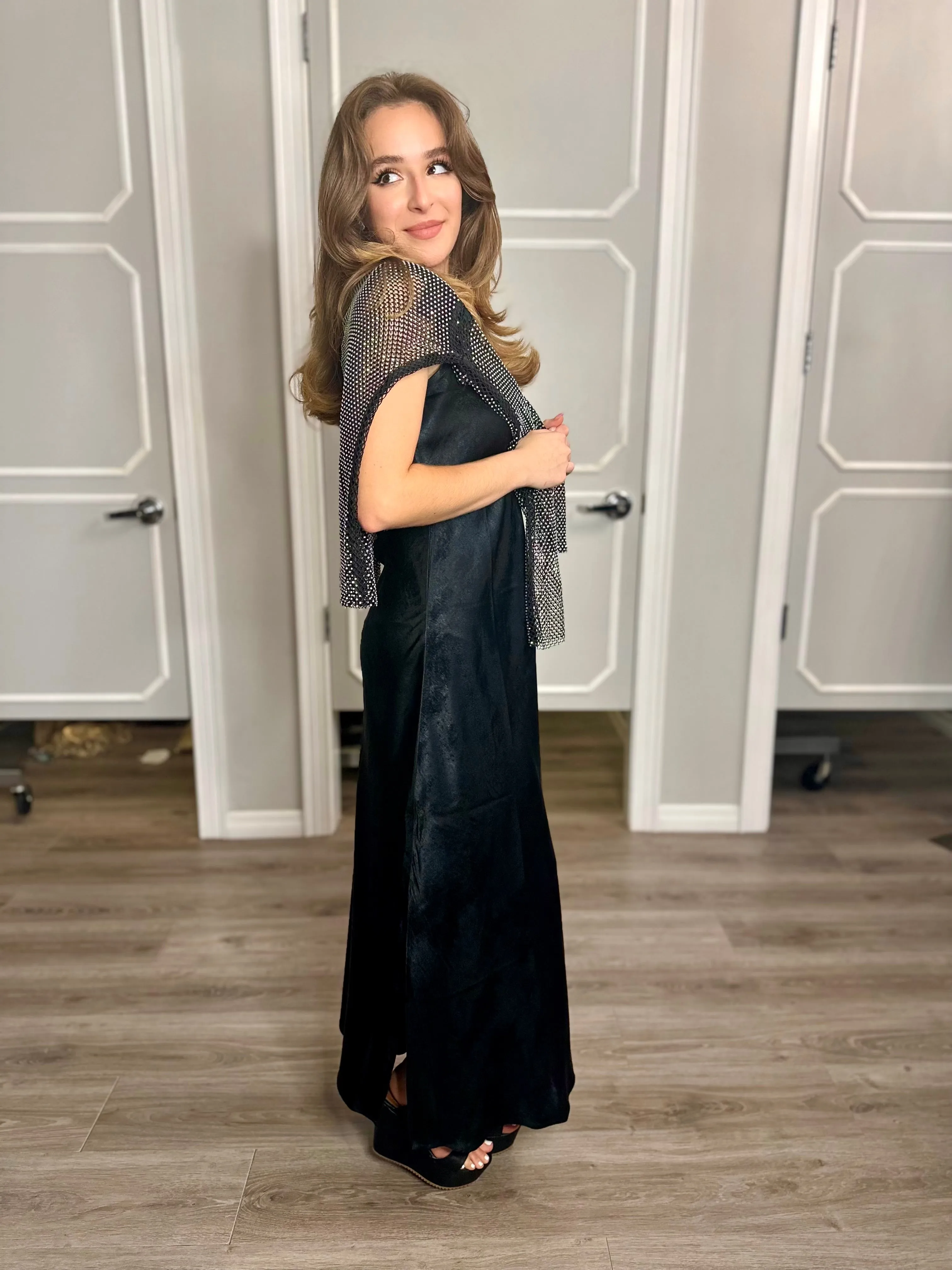 Mariana Metallic Slip Dress