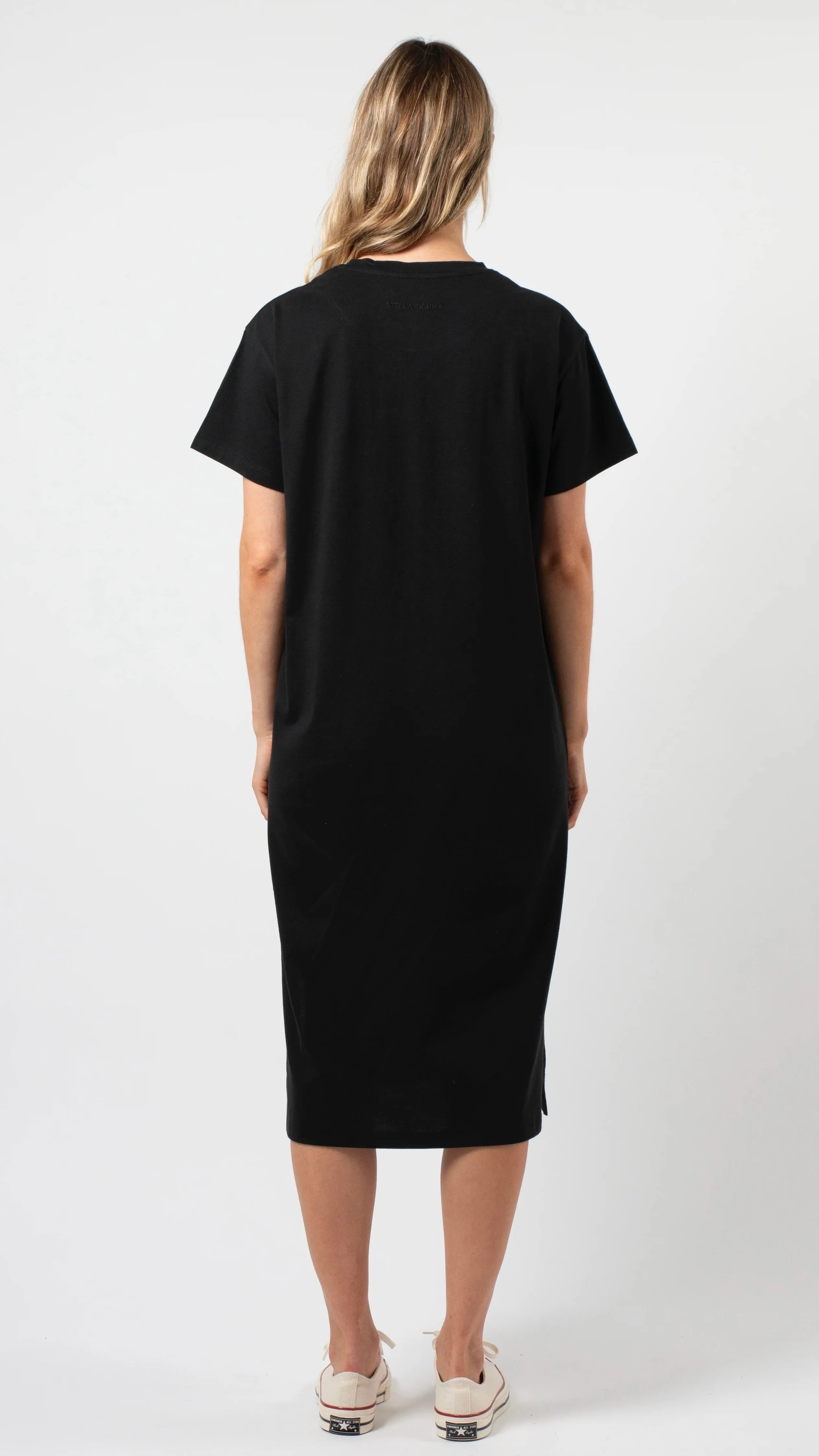 Maxie T Shirt Dress Dusty Rose Cross