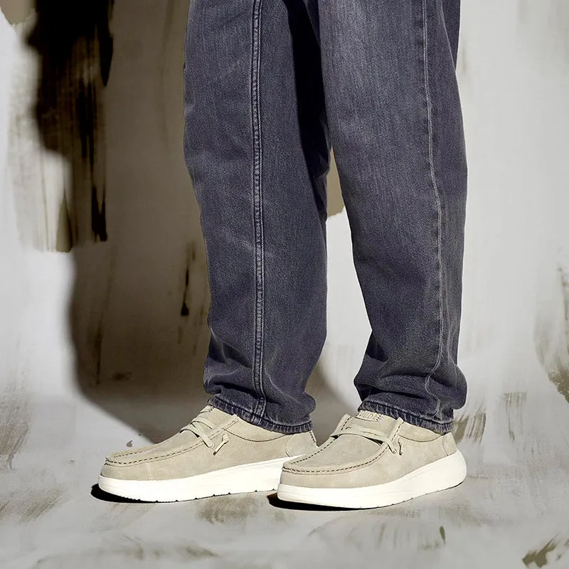 Men's Wally Comf Suede Stone Grey/Silver Birch