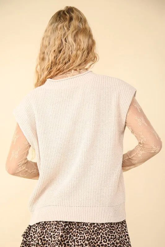 NEW!! Brooke Mock Neck Sweater in Cream