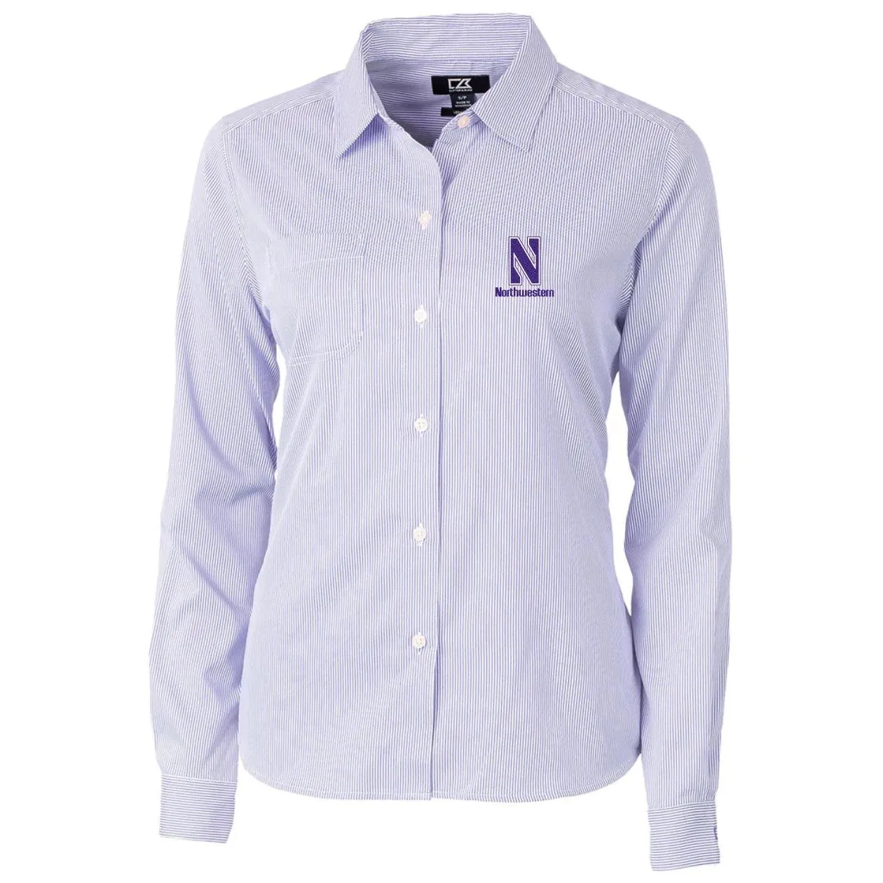 Northwestern Wildcats Women's N-Logo Dress Shirt