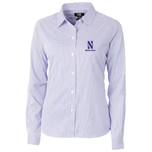 Northwestern Wildcats Women's N-Logo Dress Shirt