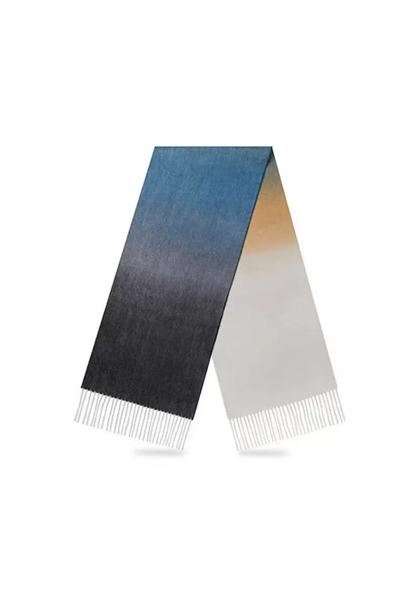 Ombre 100 Wool Fringe Scarf