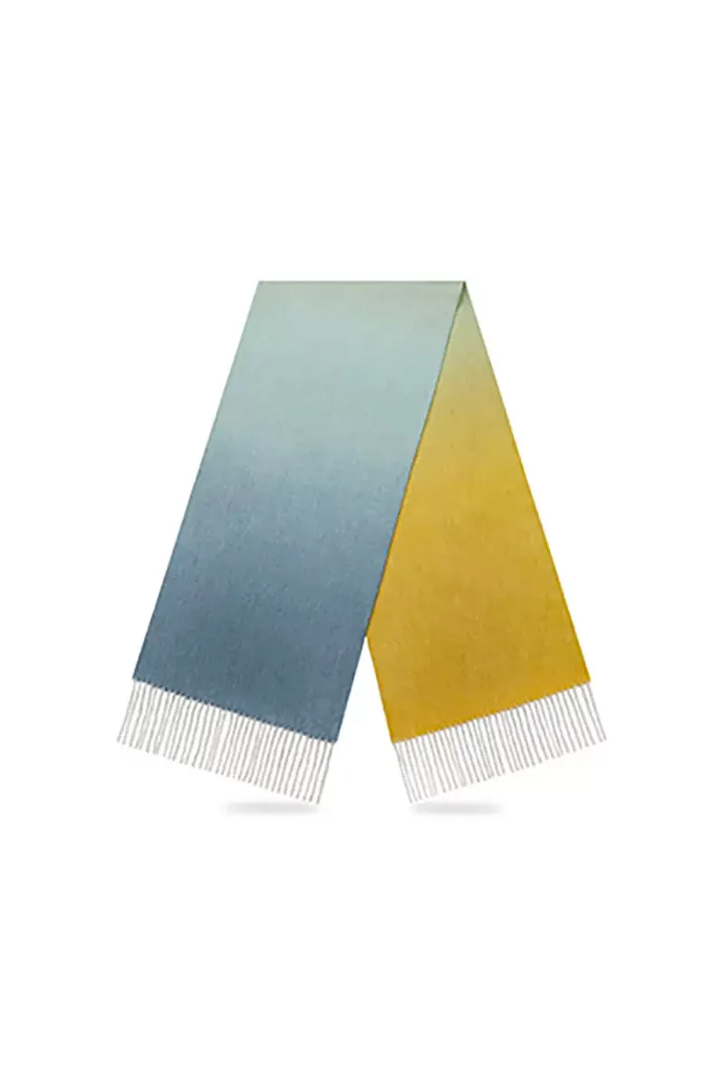 Ombre 100 Wool Fringe Scarf