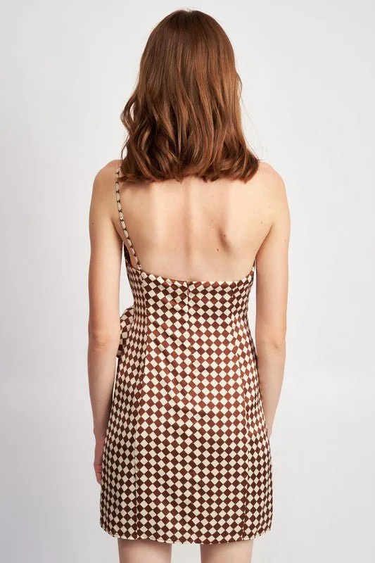 One-shoulder Wrap Dress