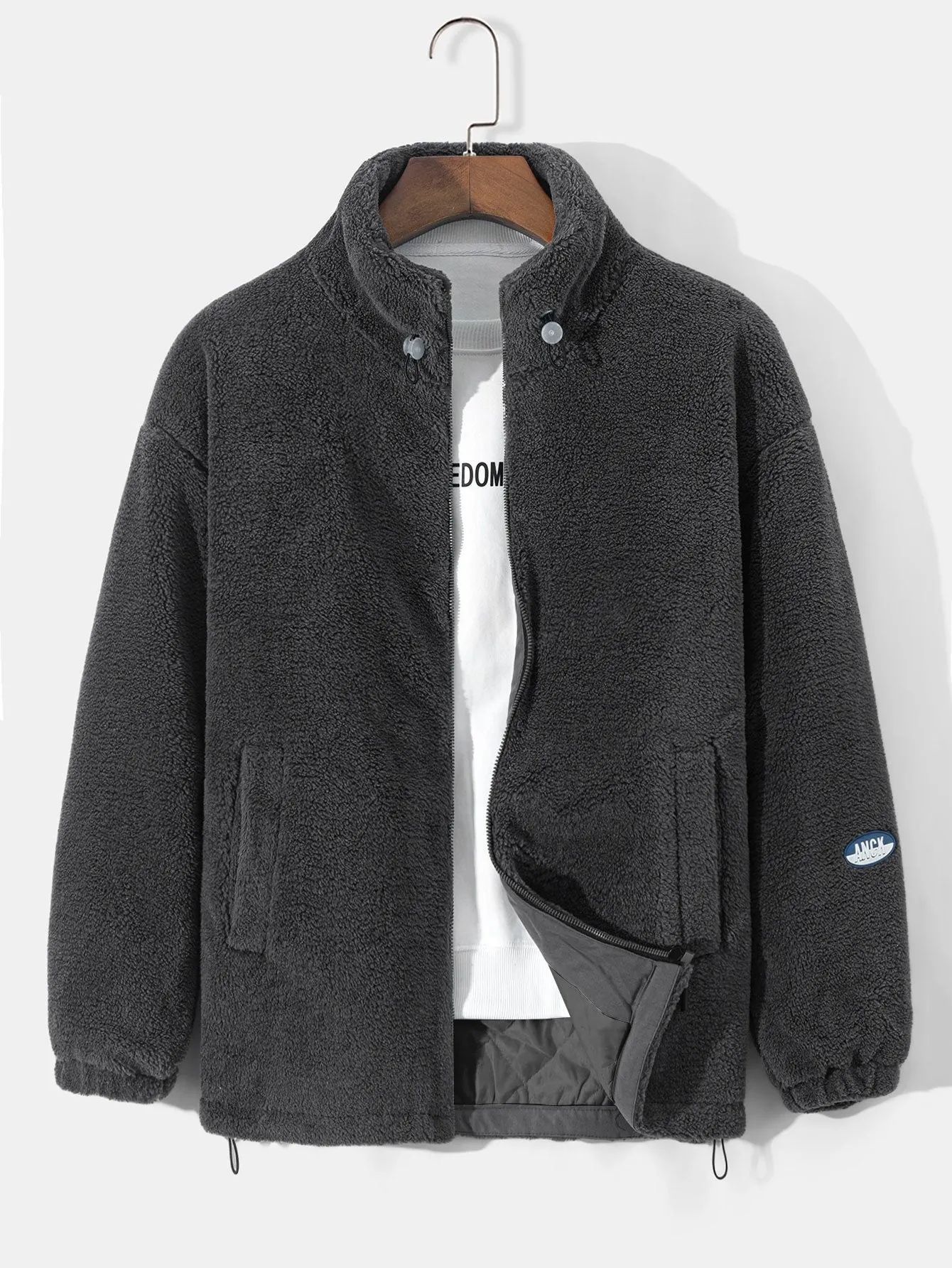 Quilted Lined Teddy Coat