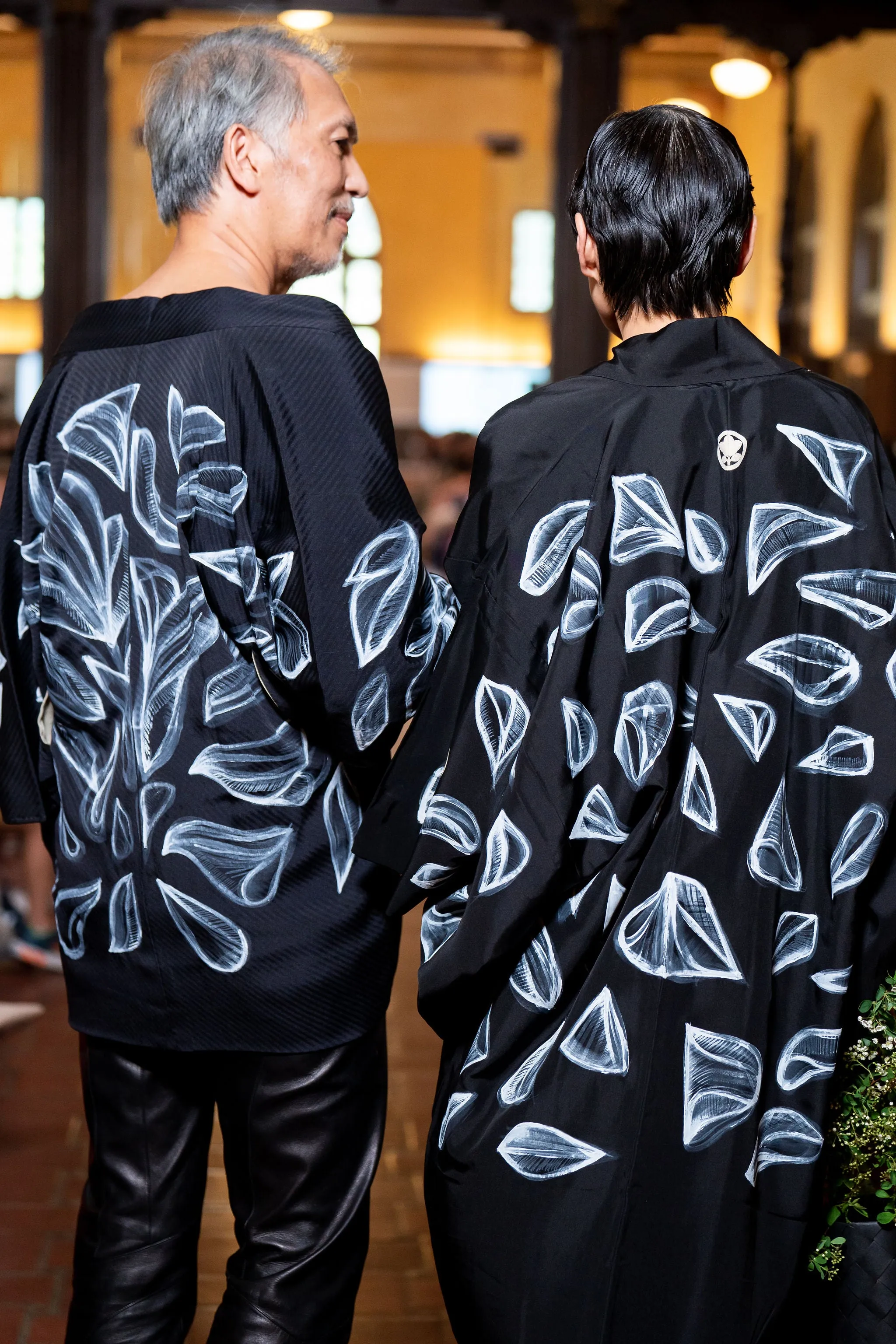 "Cosine 2" Reimagined Vintage Kimono - Kimono Zulu Artist Collaboration with Soi K