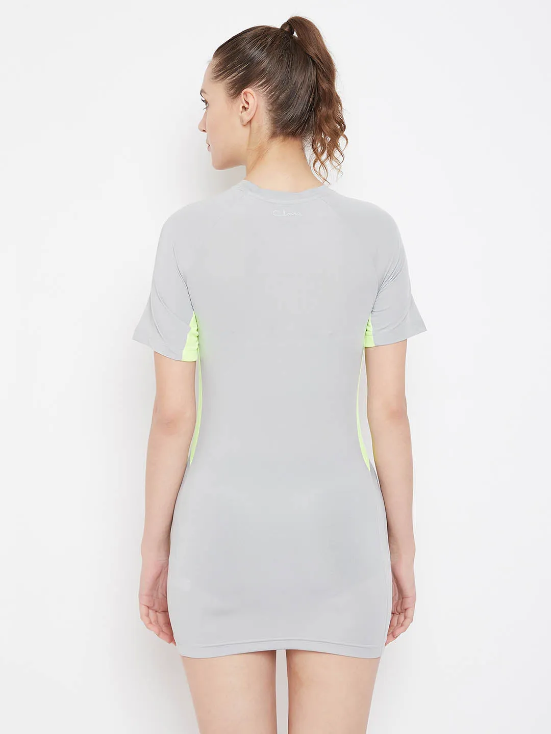 Sports T-Shirt Dress In Grey