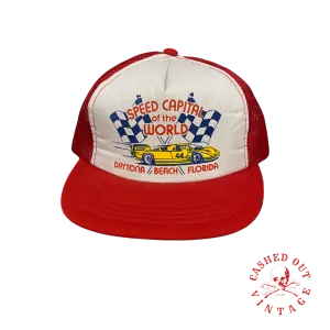 Vintage Speed Capital of the World Mesh Trucker Hat