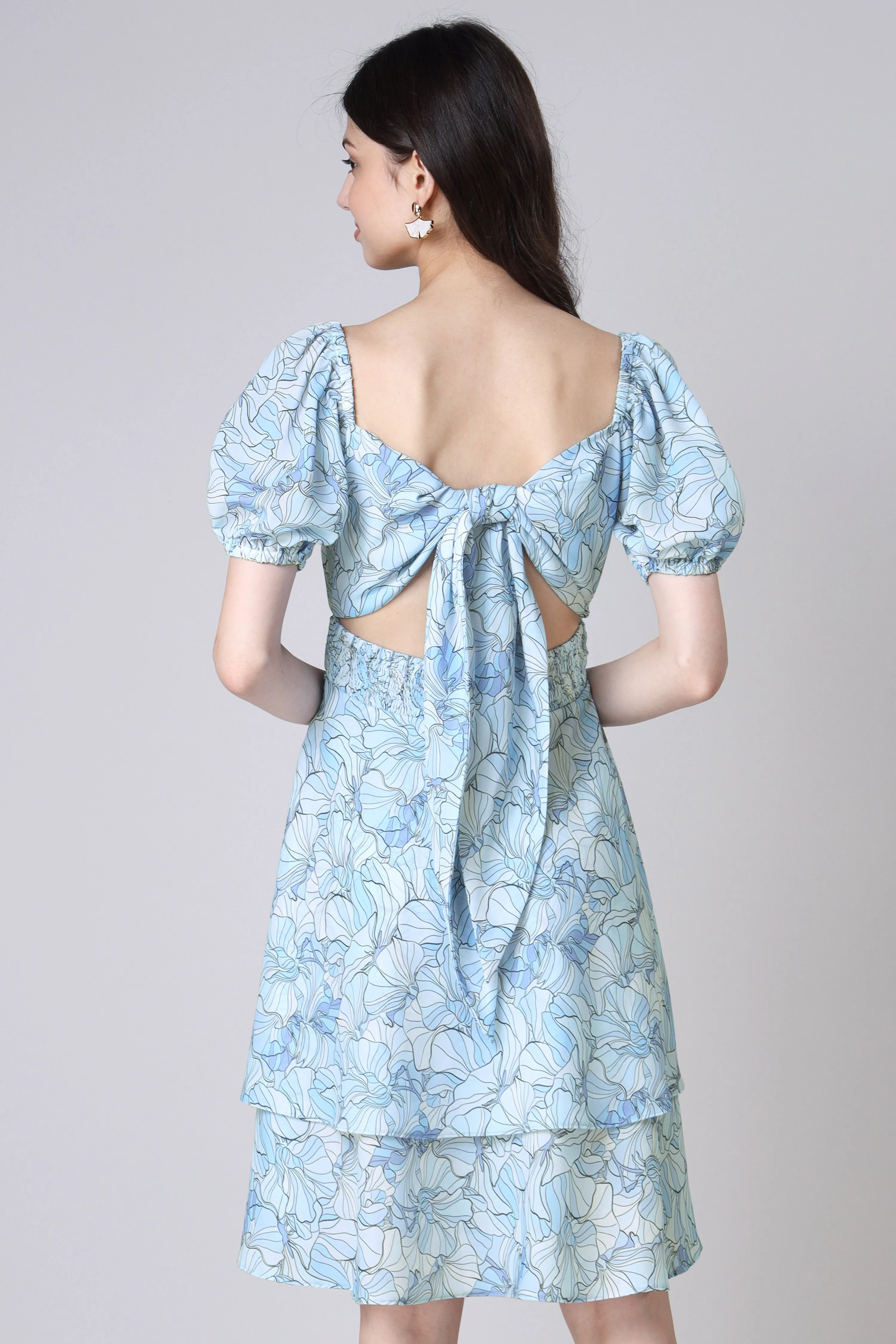 Women Floral Print Fit And Flare Dress