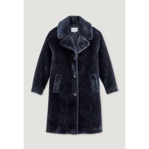 Women Straight Fit Coat - Navy