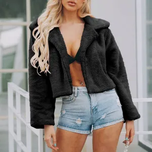 Women's Autumn/Winter Faux Fur Short Thick Coat