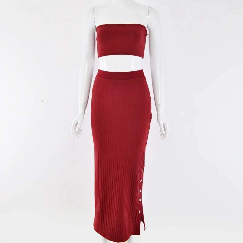 Women's Summer Casual Sheath Off-Shoulder Two-Piece Dress