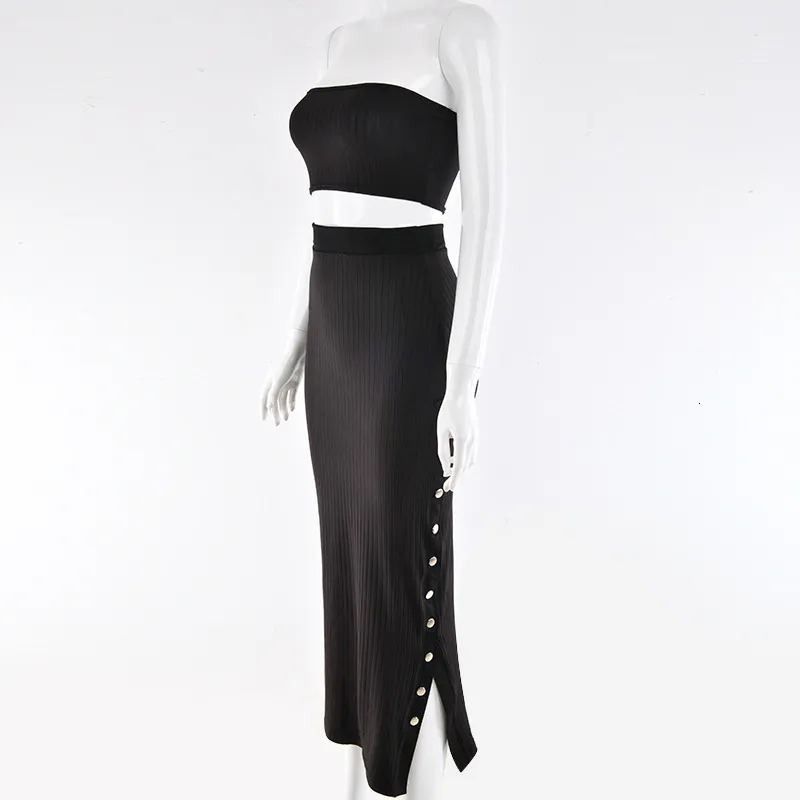 Women's Summer Casual Sheath Off-Shoulder Two-Piece Dress