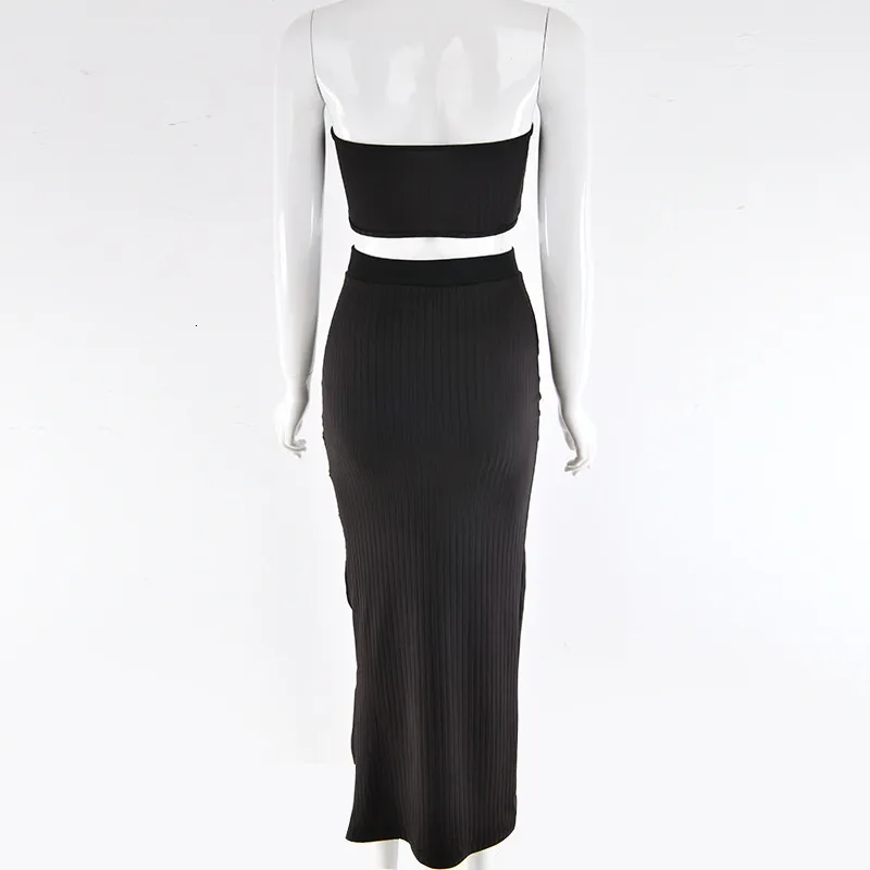 Women's Summer Casual Sheath Off-Shoulder Two-Piece Dress