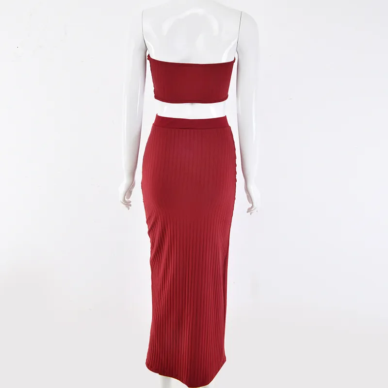 Women's Summer Casual Sheath Off-Shoulder Two-Piece Dress