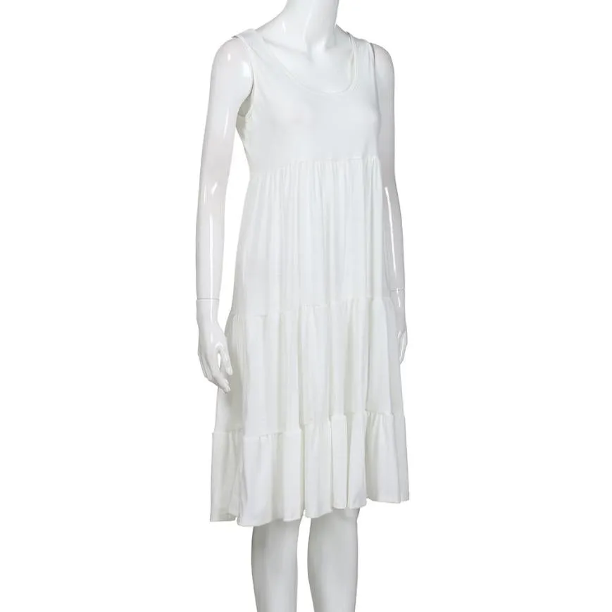 Women's Summer Casual Sleeveless Loose Beach Dress