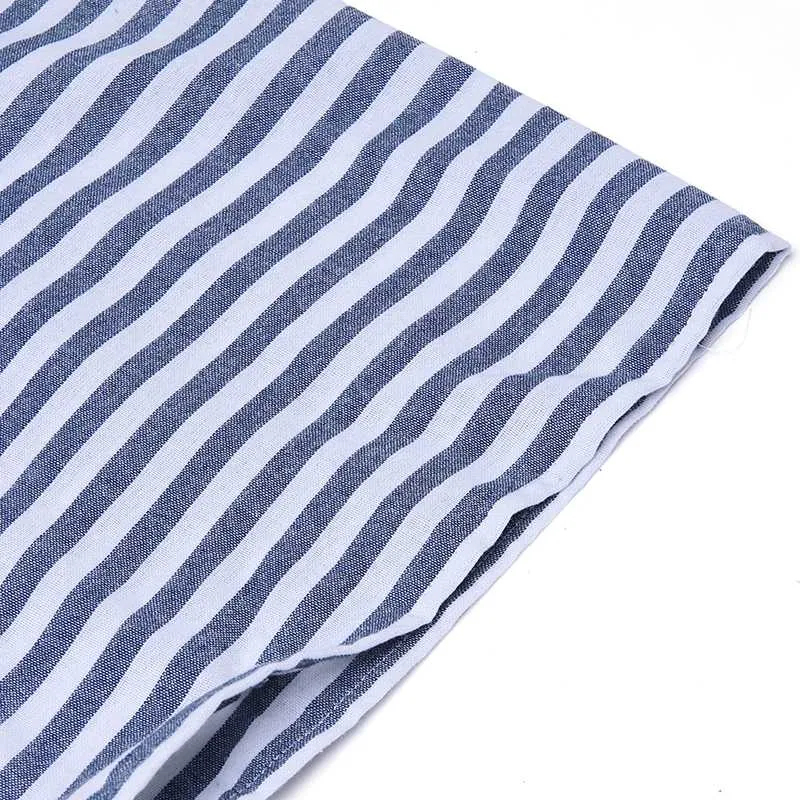 Women's Summer Casual V-Neck Striped Loose Long Dress