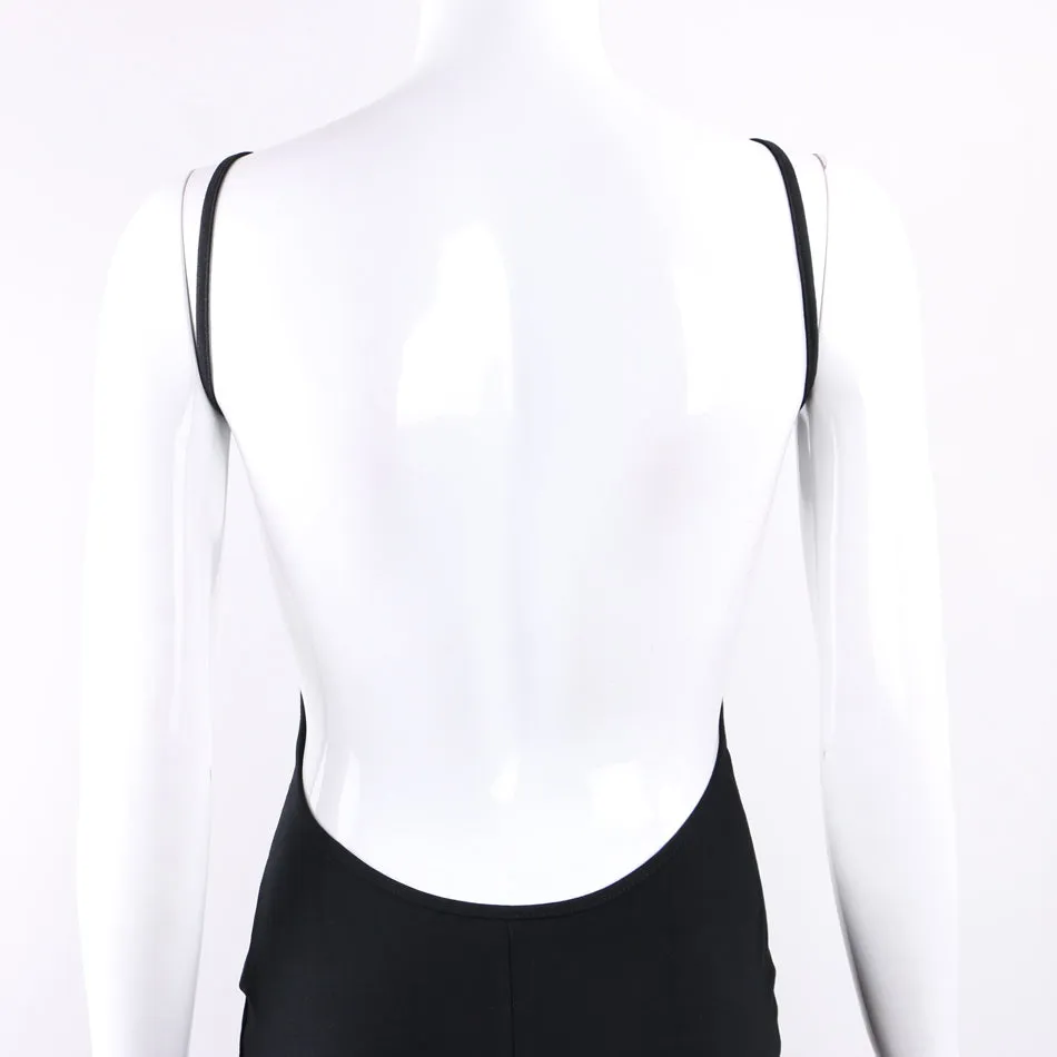 Women's Summer Cotton Spaghetti Strap Backless Beach Mini Dress