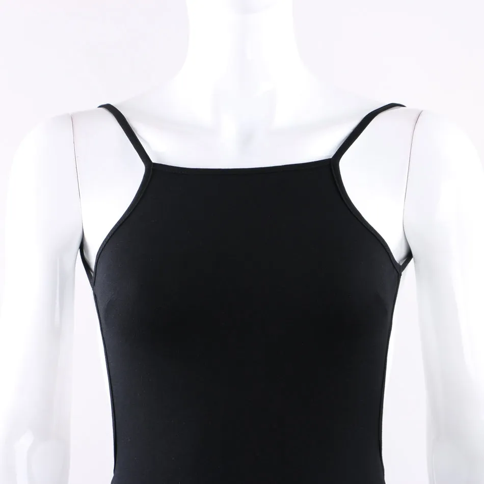 Women's Summer Cotton Spaghetti Strap Backless Beach Mini Dress