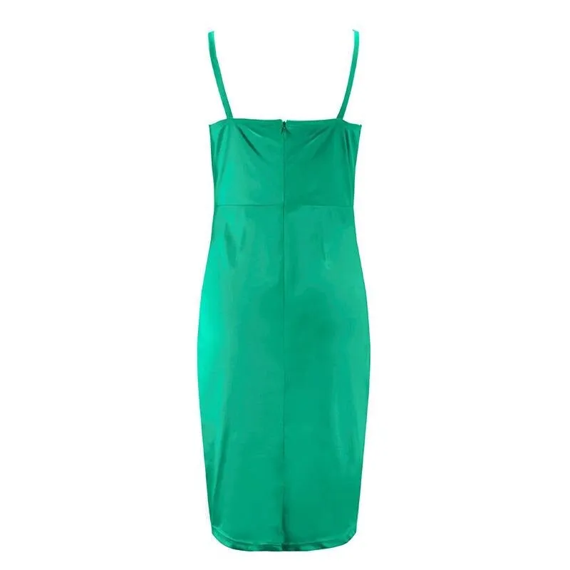 Women's Summer Midi Asymmetrical Sheath Dress