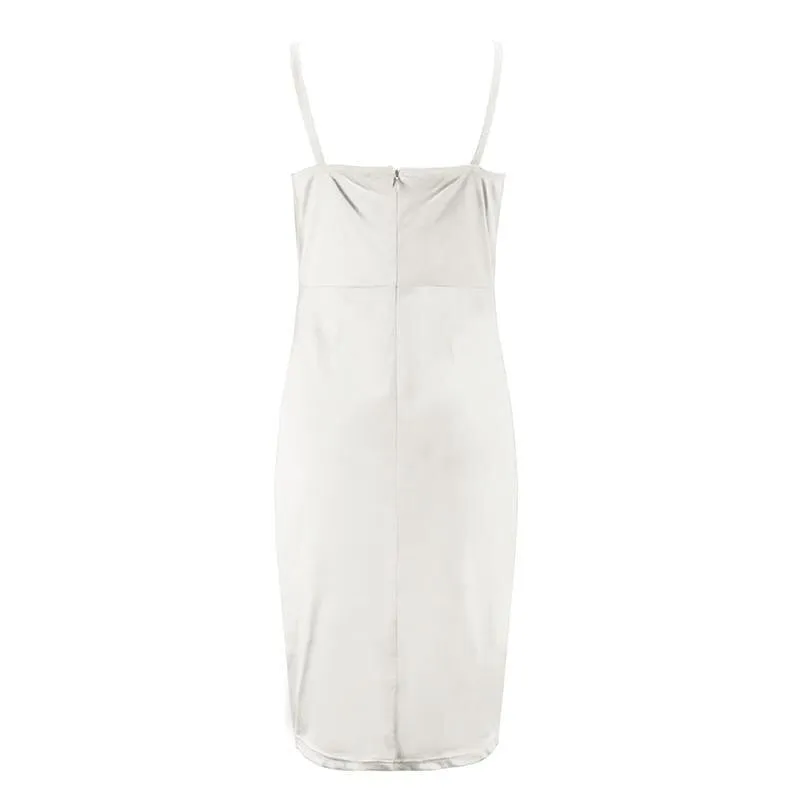 Women's Summer Midi Asymmetrical Sheath Dress