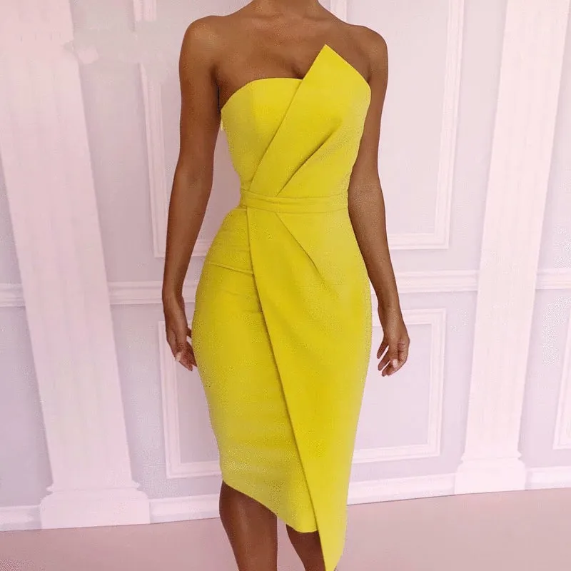 Women's Summer Off-Shoulder A-Line Sheath Dress