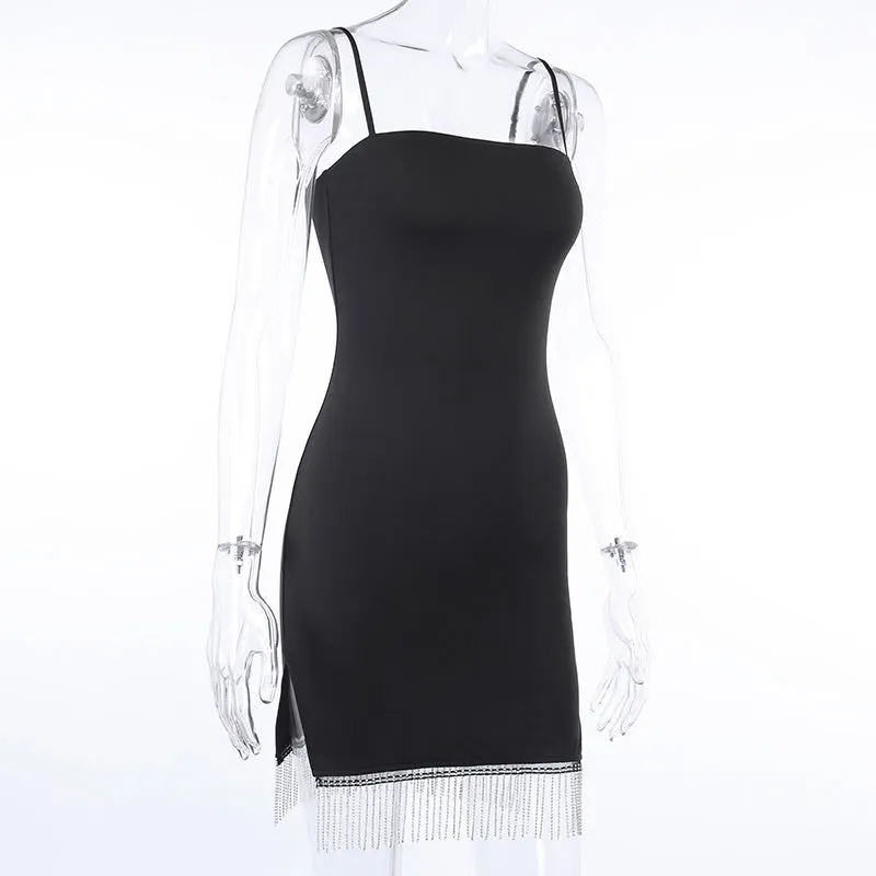 Women's Summer Sleeveless Skinny Elastic Mini Dress