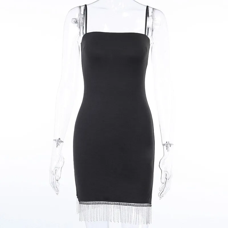 Women's Summer Sleeveless Skinny Elastic Mini Dress