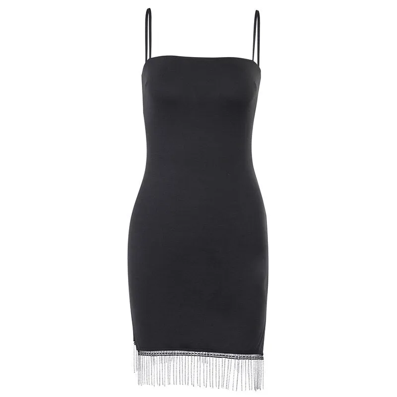 Women's Summer Sleeveless Skinny Elastic Mini Dress