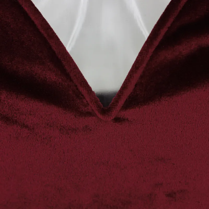 Women's Summer Velvet V-Neck Off-Shoulder Sheath Dress